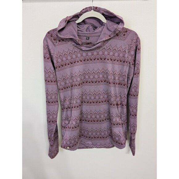 FlyLow Anna Hoody Purple Women's Sz M UPF 50 Quick Dry Athleisure - Picture 1 of 12